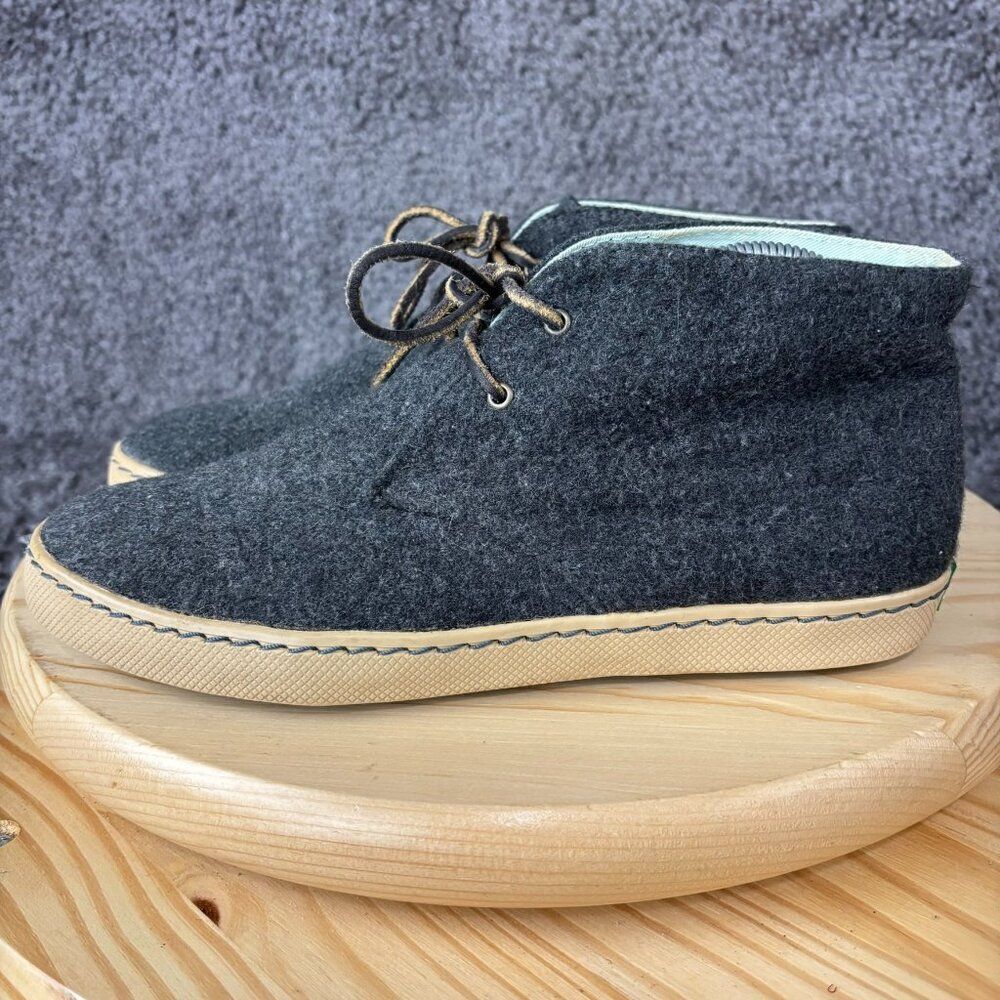PF Flyers Wool Mid Chukka Boot Womens 9.5 Gray Lace Up Casual Shoe Sandlot